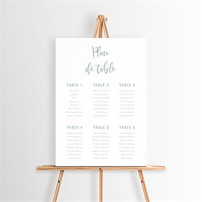 Plan de table baptême jeu de mots