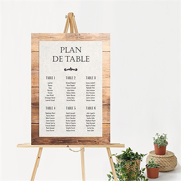 Plan de table baptême maison du baptême ! - Mise en situation