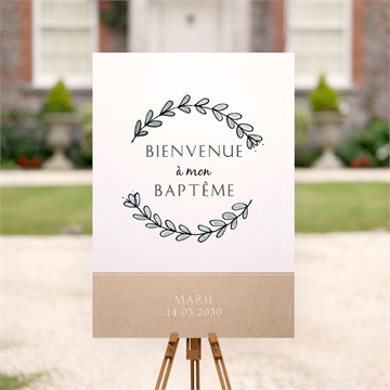 Panneau bienvenue petit programme