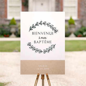 Panneau bienvenue petit programme