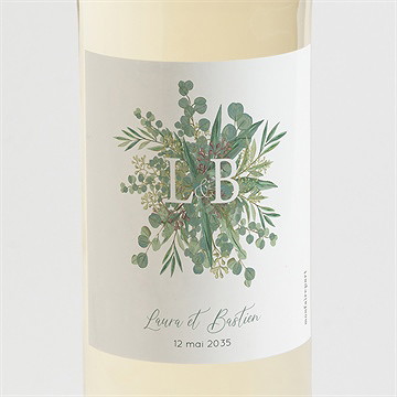 Etiquette de bouteille mariage notre evidence