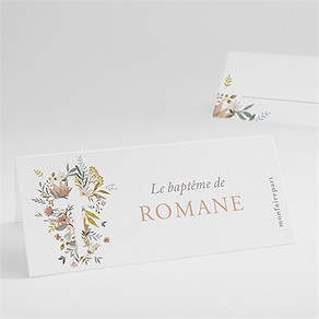 Marque-place baptême tout en joie