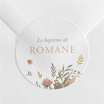 Sticker baptême tout en joie