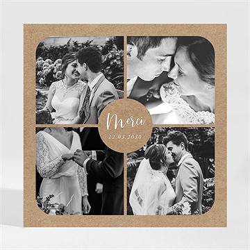 Remerciement mariage couronnés d'etoiles magnet - Mise en situation