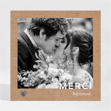 Remerciement mariage uniques empreintes magnet