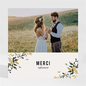 Remerciement mariage vintage champetre magnet