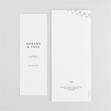 Faire-part mariage belle couronne photomaton - Dos du faire-part