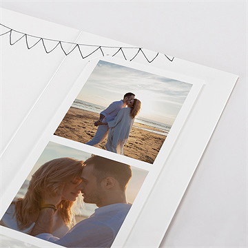 Faire-part mariage belle couronne photomaton - Détail du faire-part