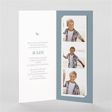 Faire-part communion transcendance - Intérieur du faire-part