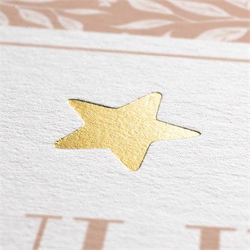 Faire-part communion beaux symboles dorure - Marquage à chaud OR