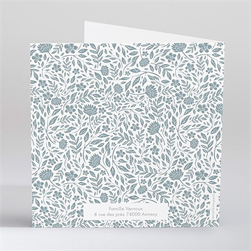 Faire-part communion transcendance gaufrage - Dos du faire-part