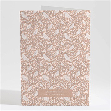 Livret de messe baptême mes petits oiseaux - Dos du livret