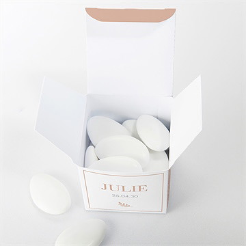 Boîte de dragées communion beaux symboles - Intérieur de la boîte