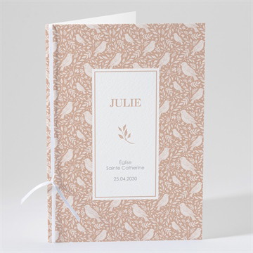 Livret de messe communion beaux symboles argent