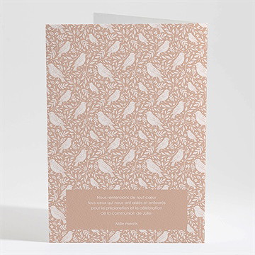 Livret de messe communion beaux symboles - Dos du livret