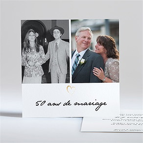 Invitation anniversaire de mariage nos années ensemble