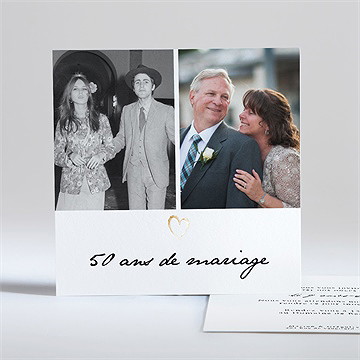 Invitation anniversaire de mariage nos années ensemble