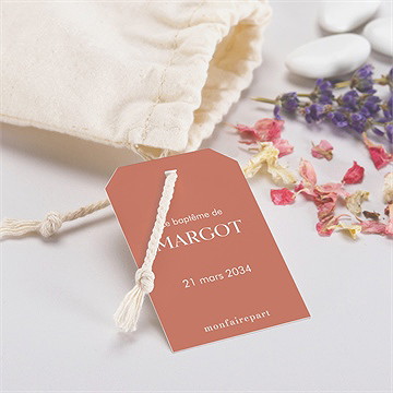 Pochon baptême florilège - Mise en situation