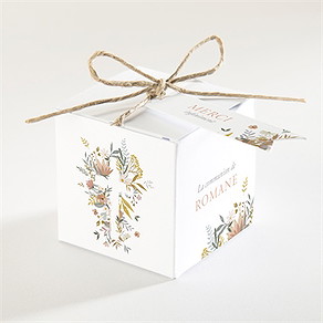 Boîte de dragées communion foi fervente