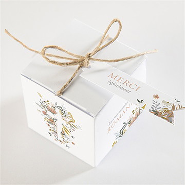 Boîte de dragées communion foi fervente - Dessus de la boîte