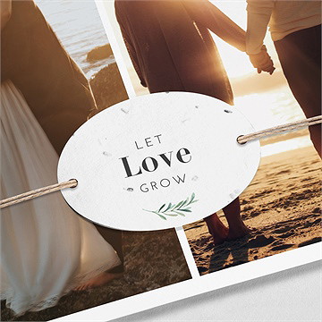 Invitation anniversaire de mariage noces de porcelaine - Détail du faire-part