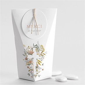 Boîte de dragées communion foi fervente étui