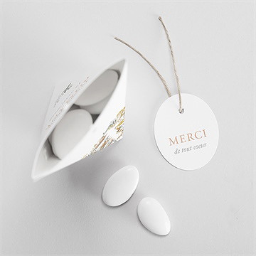 Boîte de dragées communion foi fervente étui - Intérieur de la boîte