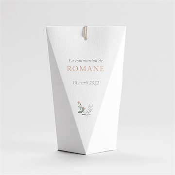 Boîte de dragées communion foi fervente étui - Dos de la boîte