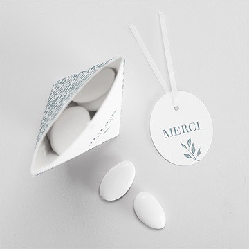 Boîte de dragées baptême jour divin étui - Intérieur de la boîte