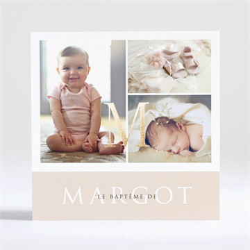 Carte dorure - carré