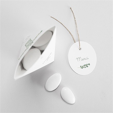 Boîte de dragées communion printanier étui - Intérieur de la boîte