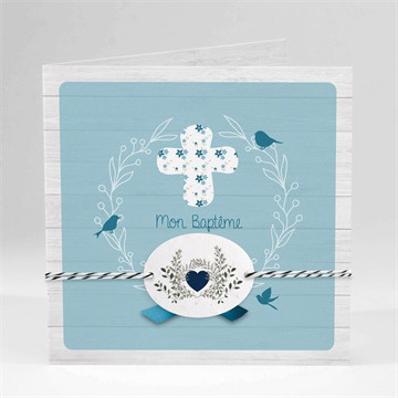 Carte pliée ensemencée