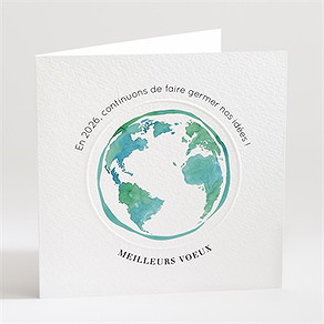 Carte de voeux terre