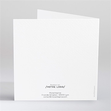 Carte de voeux terre - Dos de la carte