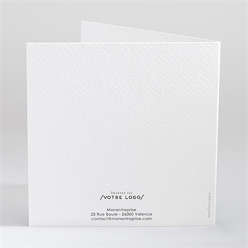 Carte de voeux calligraphie - Dos de la carte