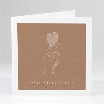 Carte pliée - carré