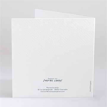 Carte de voeux association - Dos de la carte