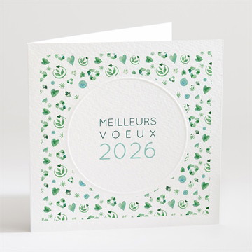 Carte pliée - carré