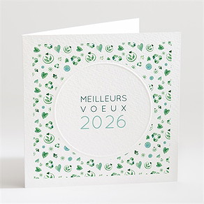Carte de voeux croissance verte