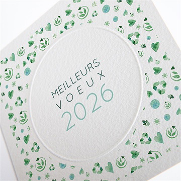 Carte de voeux croissance verte - Détail de la carte