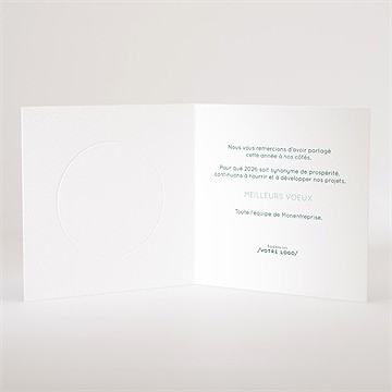 Carte de voeux croissance verte - Intérieur de la carte