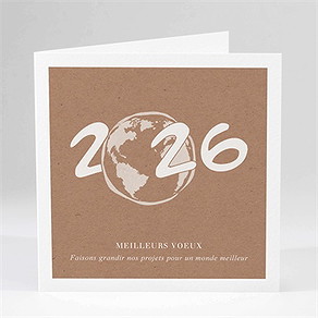 Carte de voeux durable