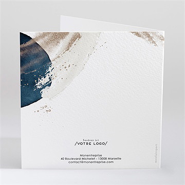 Carte de voeux artiste - Dos de la carte