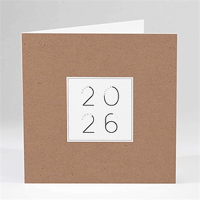 Carte de voeux design chiffres