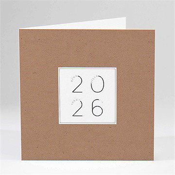 Carte de voeux design chiffres