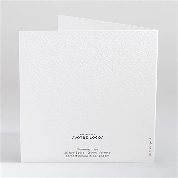 Carte de voeux design chiffres - Dos de la carte