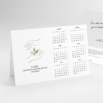 Carte de voeux faîtes germer vos idées ! plié