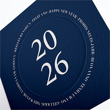 Carte de voeux international - Détail de la carte