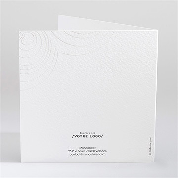 Carte de voeux dentiste - Dos de la carte