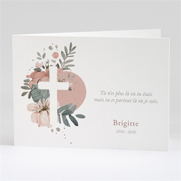 Remerciement décès douce clarté paysage